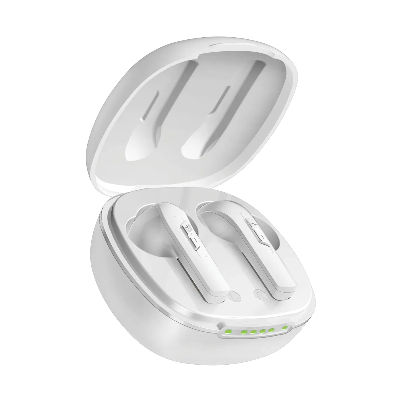 Elevate Ice White í opnu hulstri